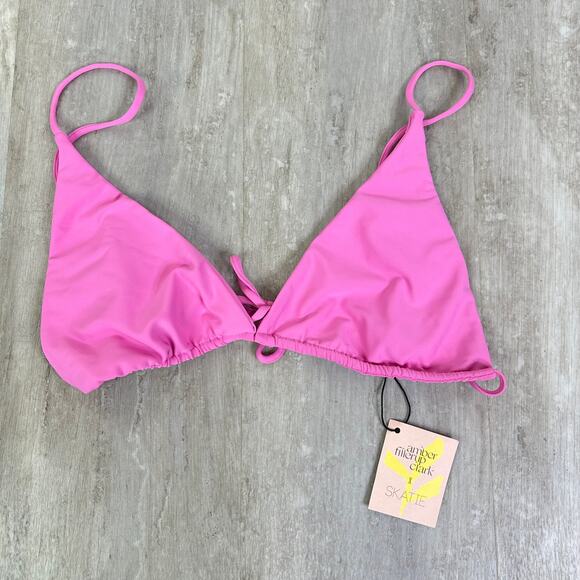 NEW Skatie X Amber Fillerup Clark Bikini Dahlia Pink Ella Top Bobbie Bottom XL - Picture 3 of 14